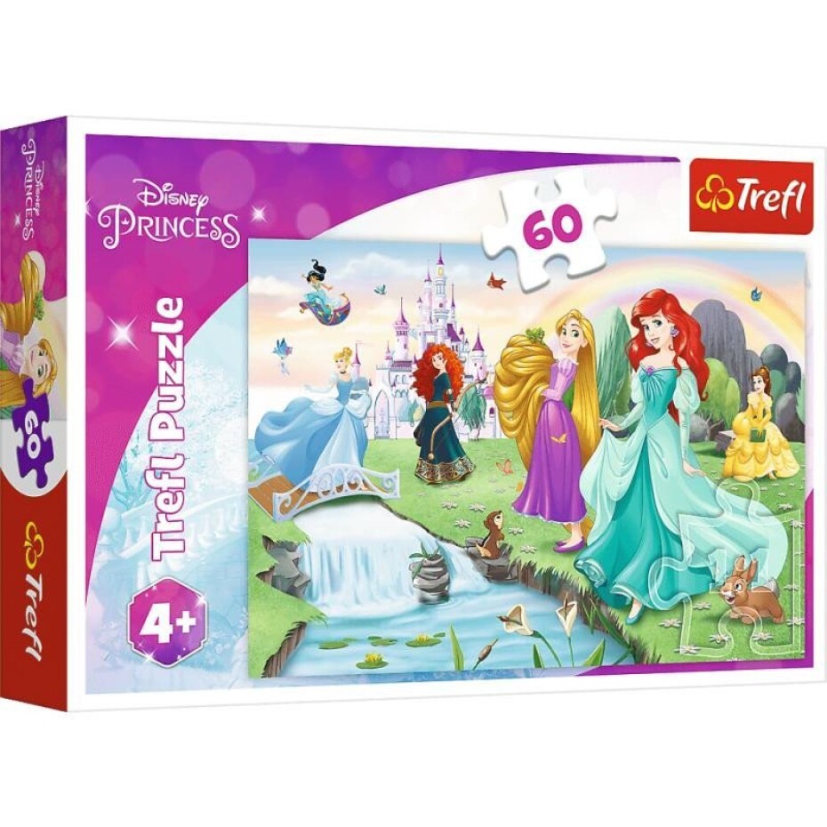 Trefl Puzzle Disney Princess - Seznamte se s princeznami / 60 dílků - main (0)