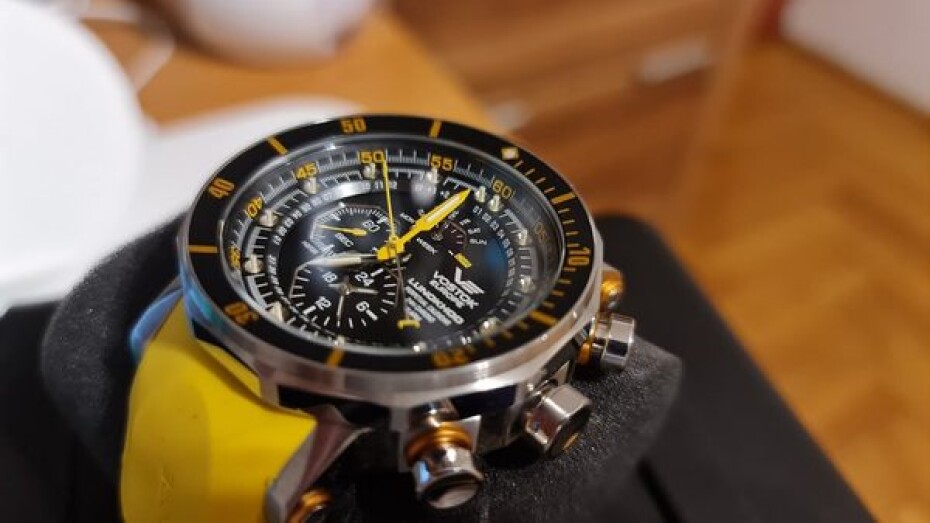 Vostok Europe Lunochod-2 Multifuncional Line YM86/620A505 - Černý silikonový řemínek - main (11)
