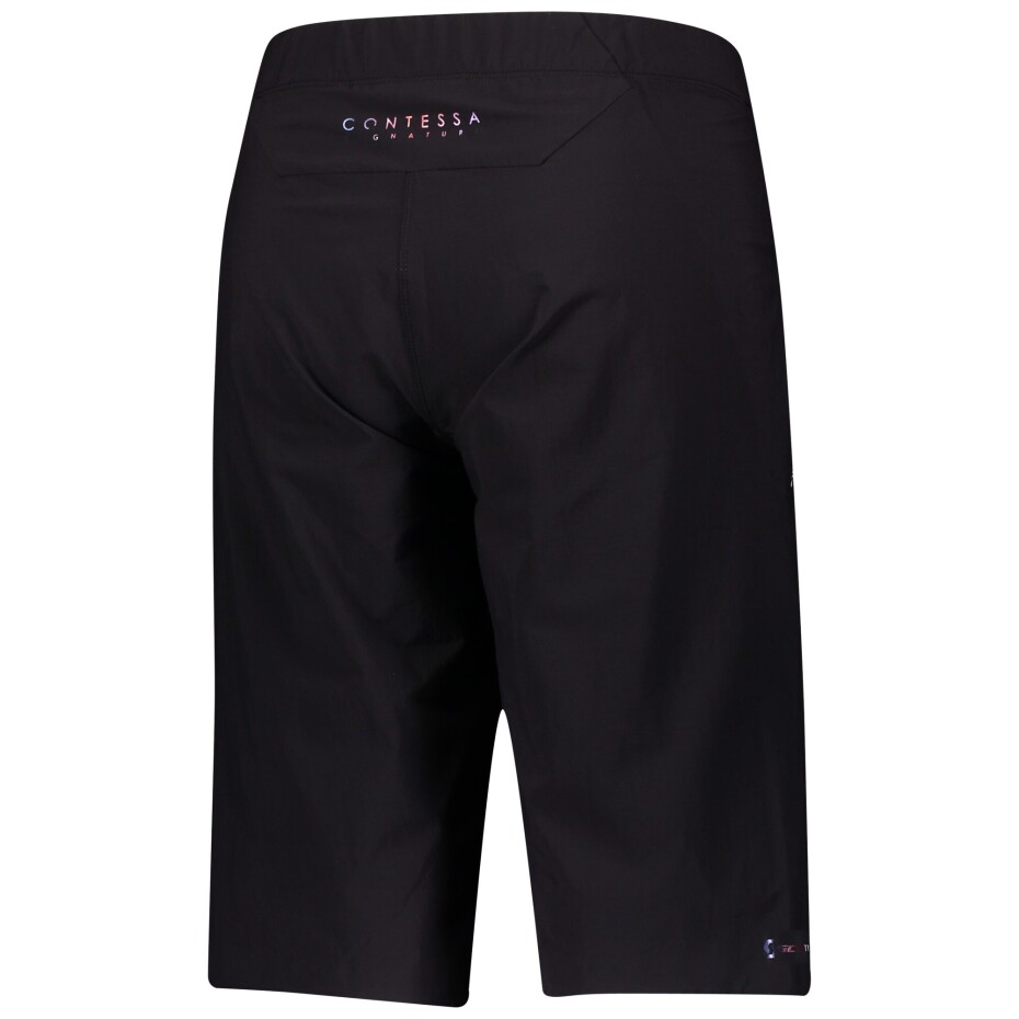 Dámské cyklistické kraťasy Scott  Trail Contessa Sign w/Pad Black/Nitro Purple S - main (1)