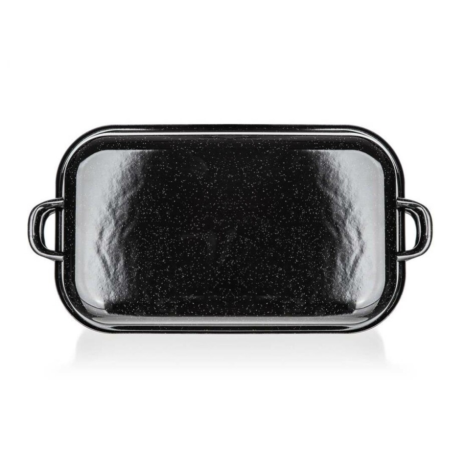 Banquet 2dílný hranatý smaltovaný pekáč CULINARIA Black, 35 cm - main (5)