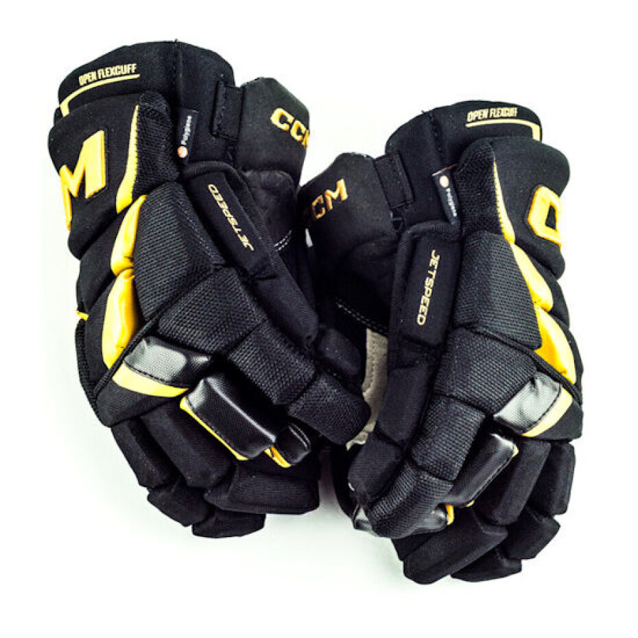 Hokejové rukavice CCM JetSpeed FT6 Pro Black/Sunflower Junior 12 palců - main (0)