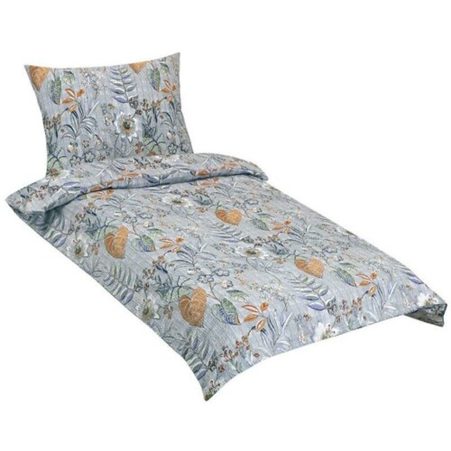 Bellatex Krepové povlečení Listí fialová, 140 x 220 cm, 70 x 90 cm - main (2)