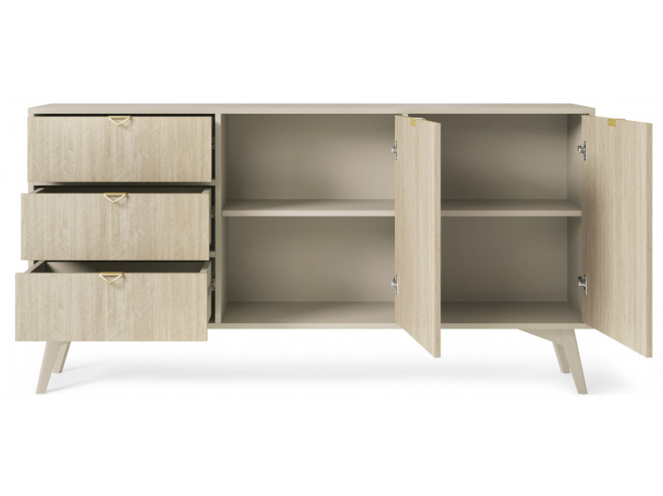 ArtPS Komoda TIMBER KSZ158 | béžová - main (4)