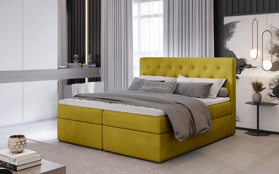 Artelta Manželská postel LOREE Boxspring | 140 x 200 cm Barva: Monolith 37 - main (5)