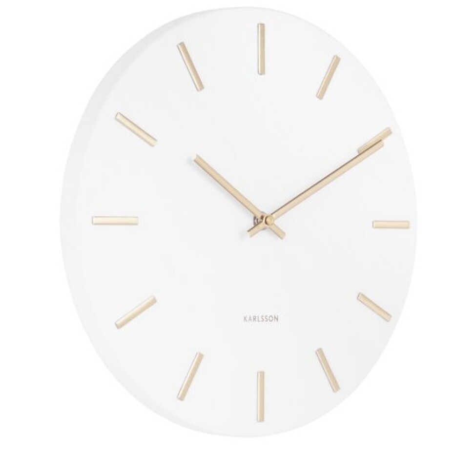 Karlsson 5821WH Designové nástěnné hodiny  pr. 30 cm - main (1)