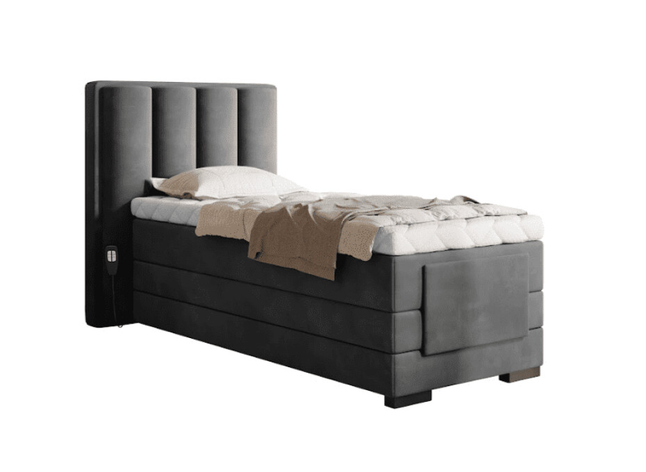 Artelta Manželská postel VEROS Boxspring | elektrická polohovatelná 90 x 200 cm Barva: Lukso 40 - main (10)