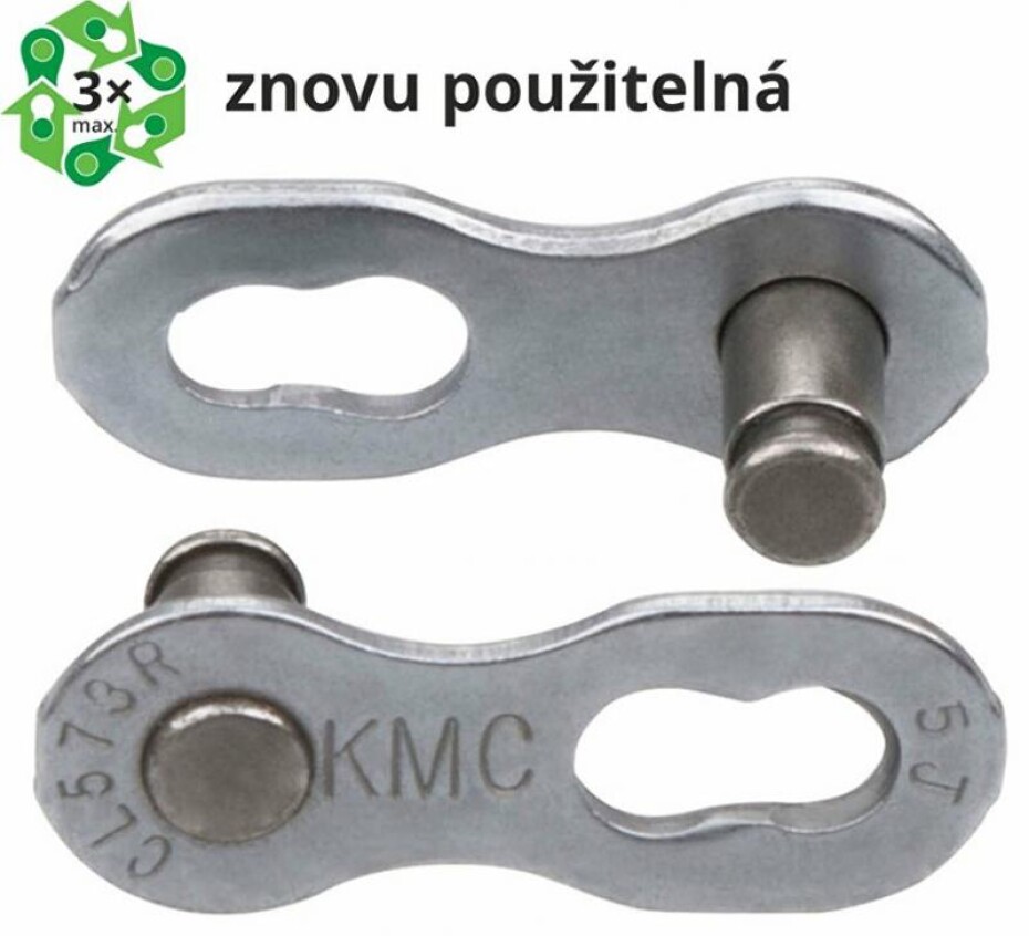 Kmc spojka řetezu 6/7/8 speed EPT povrch, šedý, baleno po 5 kusech, cena za balení - main (0)