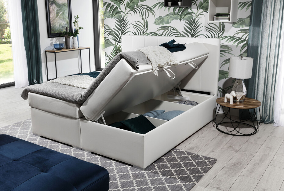 Artelta Manželská postel BOLERO Boxspring | 160 x 200 cm Bolero barva: Sawana 14, Bolero rozměr: 160x200 cm - main (10)