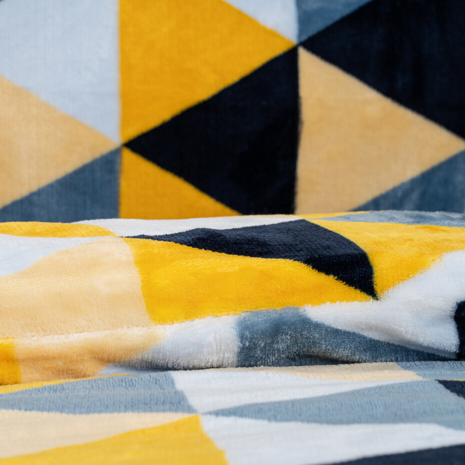 4Home Povlečení mikroflanel Scandi triangle, 160 x 200 cm, 70 x 80 cm - main (3)
