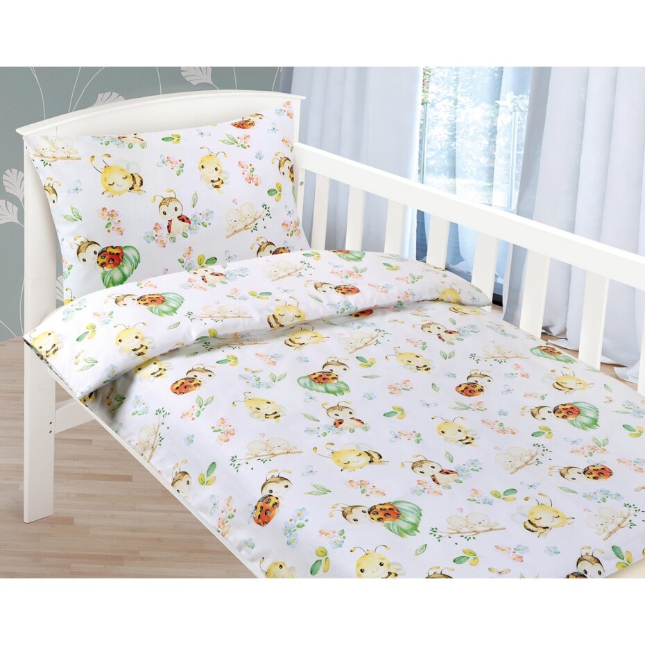 Bellatex Dětské bavlněné povlečení do postýlky Agáta Beruška, 90 x 135 cm, 45 x 60 cm - main (0)