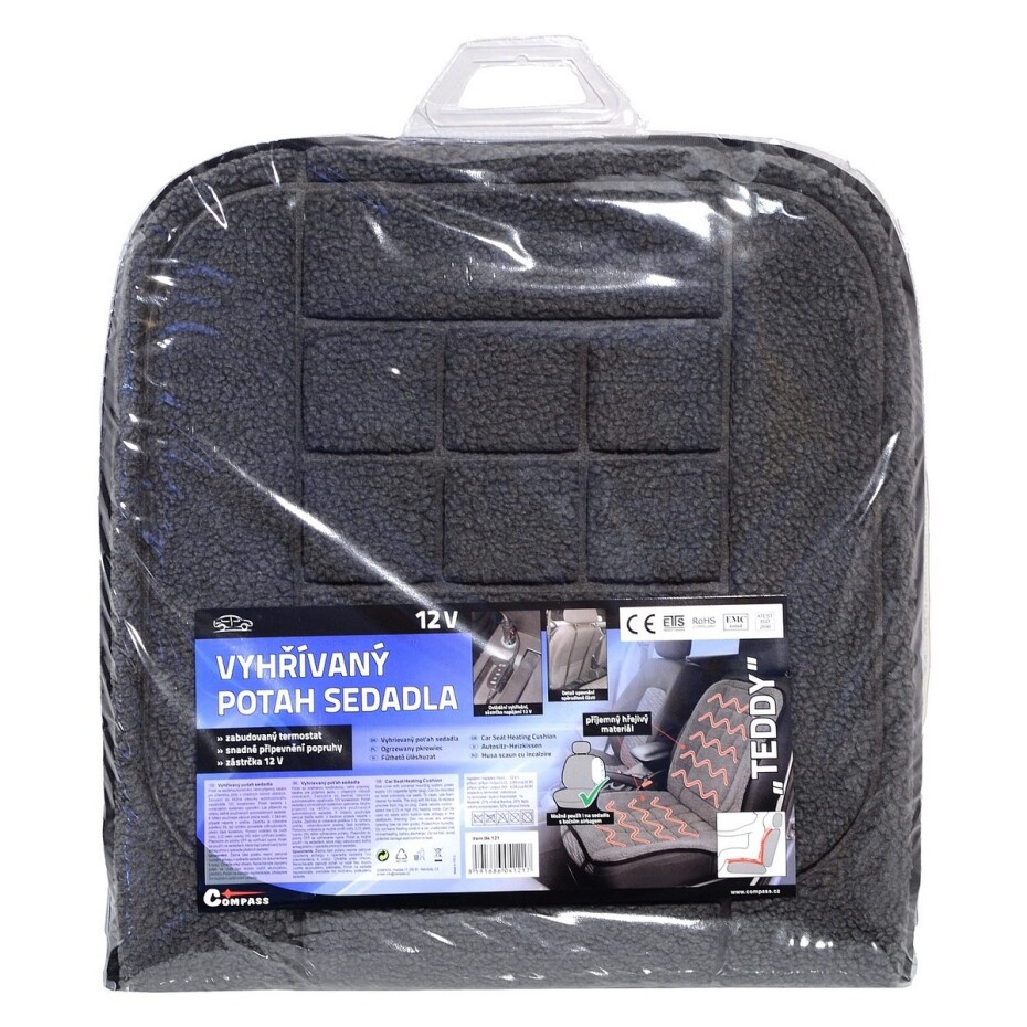 Compass Potah sedadla vyhřívaný s termostatem 12V TEDDY přední - main (5)