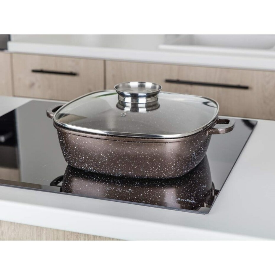 Banquet Pekáč s nepřilnavým povrchem PREMIUM Dark Brown 28 x 28 x 8 cm - main (7)