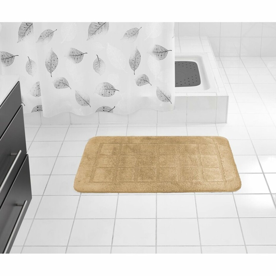RIDDER 1712311 Delhi koupelnová předložka s protiskluzem 50 x 80 cm, béžová - main (1)