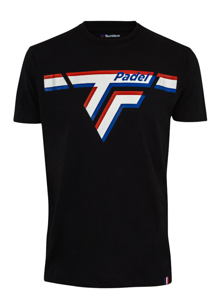 Pánské tričko Tecnifibre Padel Tee Black - main (0)