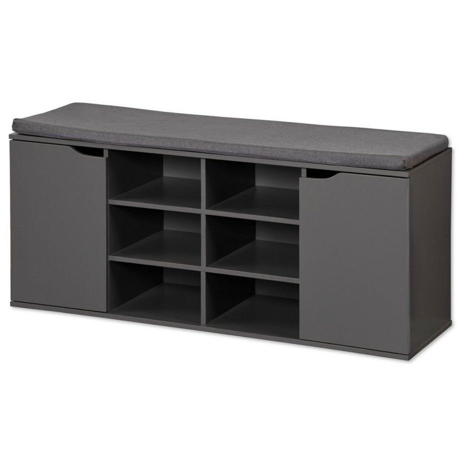 Kesper 15919 Botník s podsedákem, šedá, 103 x 48 x 30,5 cm - main (0)