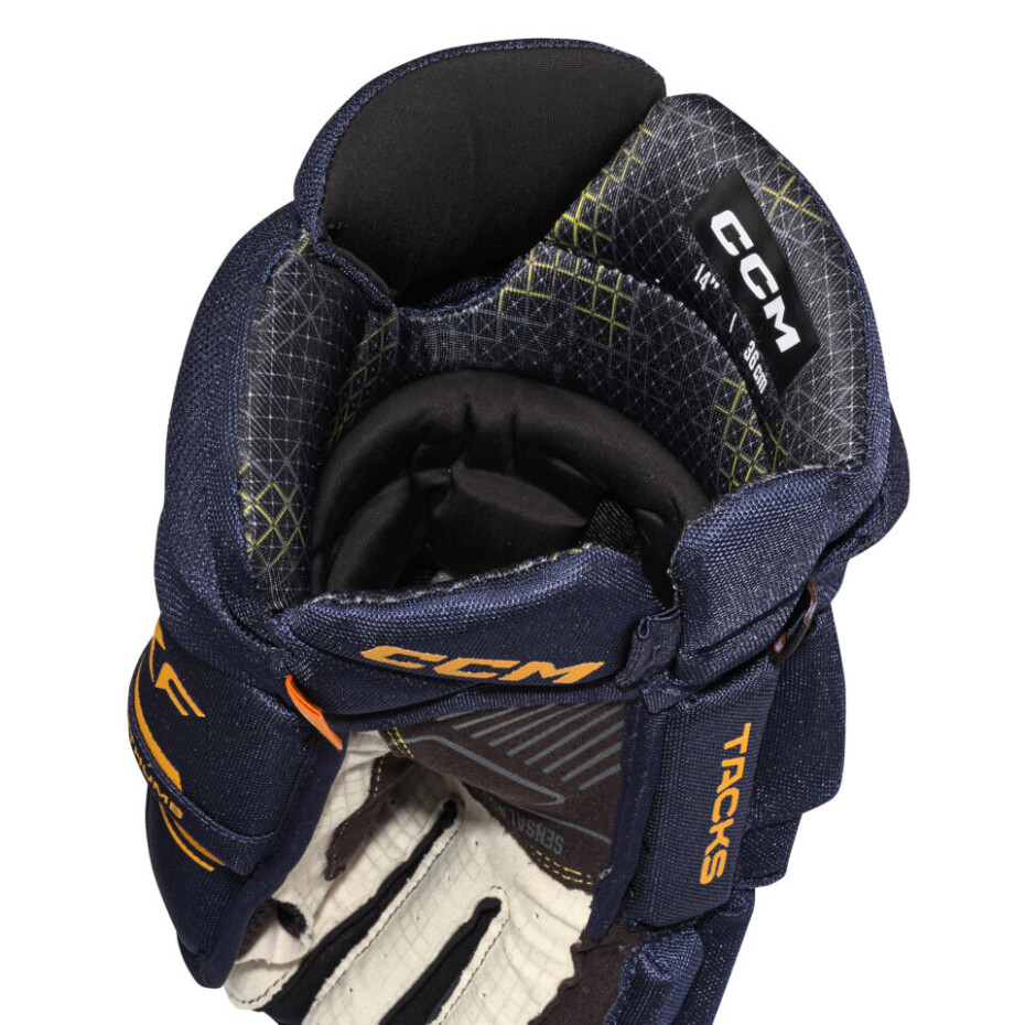 Hokejové rukavice CCM Tacks XF Navy/Sunflower Senior 15 palců - main (3)