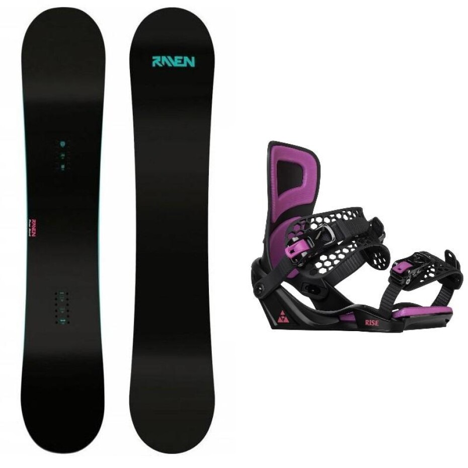 Raven Pure mint dámský snowboard + Gravity Rise black/purple vázání - main (0)