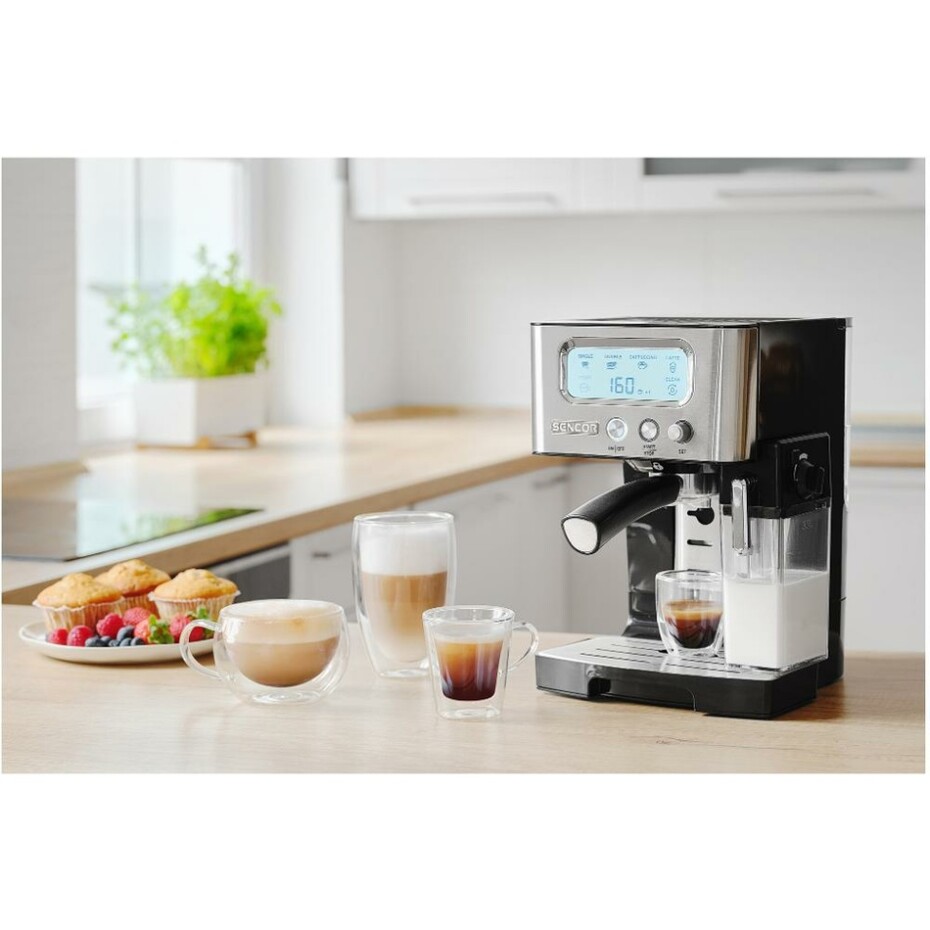 Sencor SES 4090SS espresso pákové - main (11)