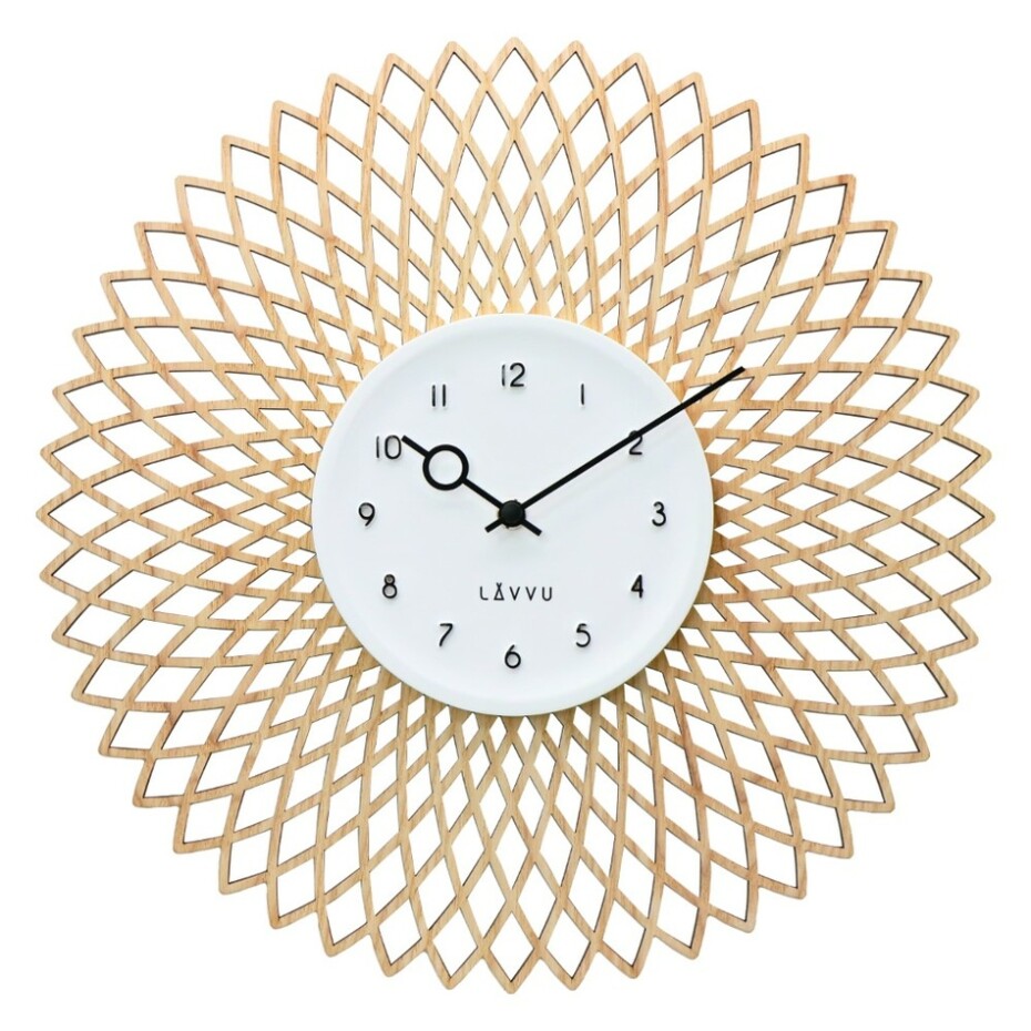 LAVVU Dřevěné designové hodiny s plynulým chodem CHIC, pr. 38 cm - main (0)