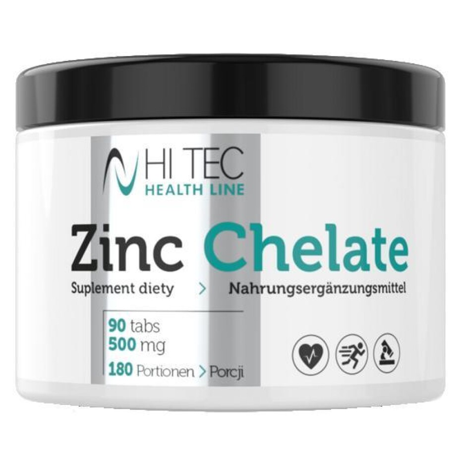 HiTec Nutrition Zinc chelate 90 tablet (VÝPRODEJ) - main (0)