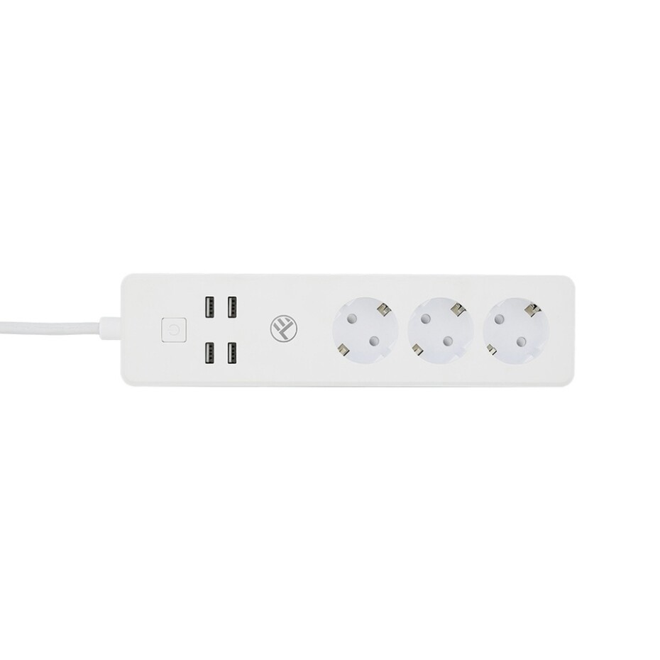 Tellur WiFi Smart Power Strip, 3x zásuvka, 4x USB 4A, 2200W, 10A, 1.8m, bílá - main (0)