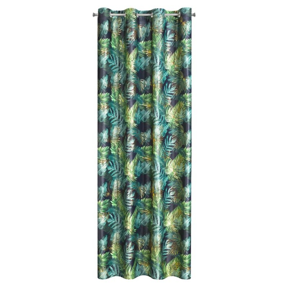 ArtFir Zatemňovací závěs DAVOS K | černá/zelená 140 x 250 cm - main (1)