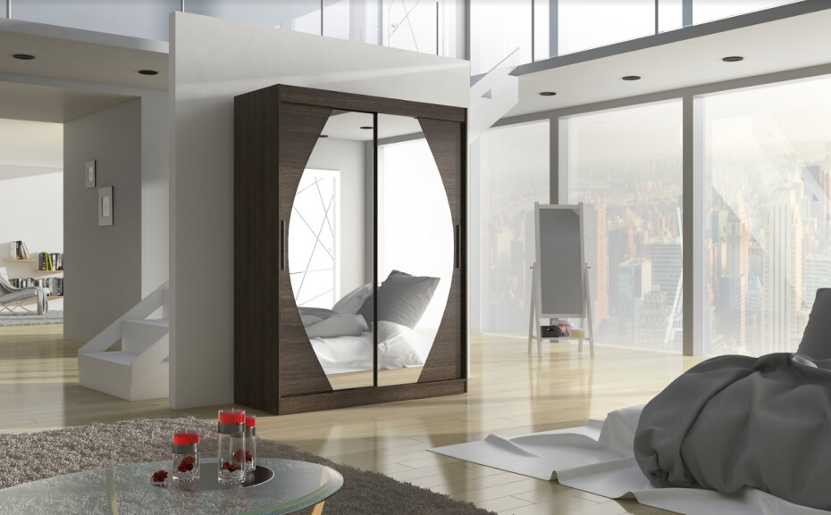 ArtAdrk Šatní skříň ALEN | 150 cm Barva: Bílá - main (8)