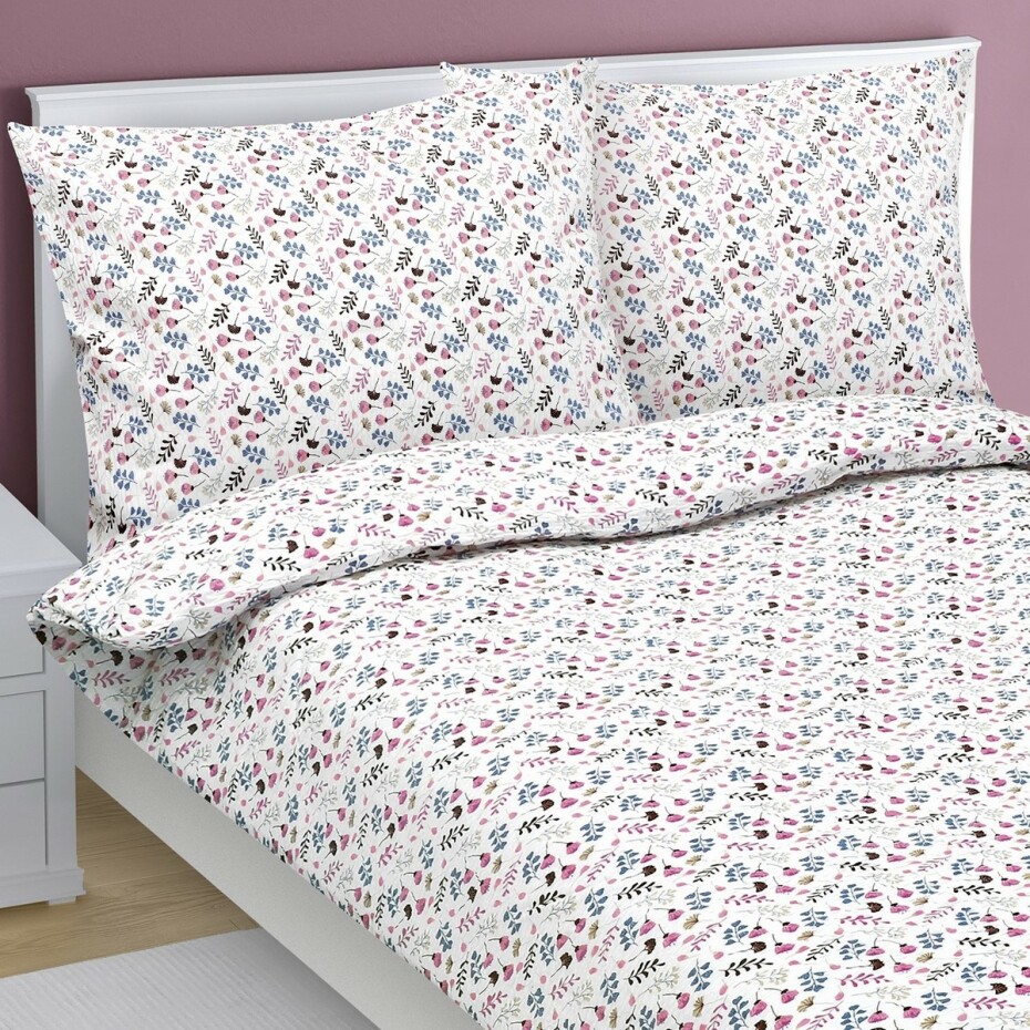 Bellatex Krepové povlečení Louka, 140 x 200 cm, 70 x 90 cm - main (1)
