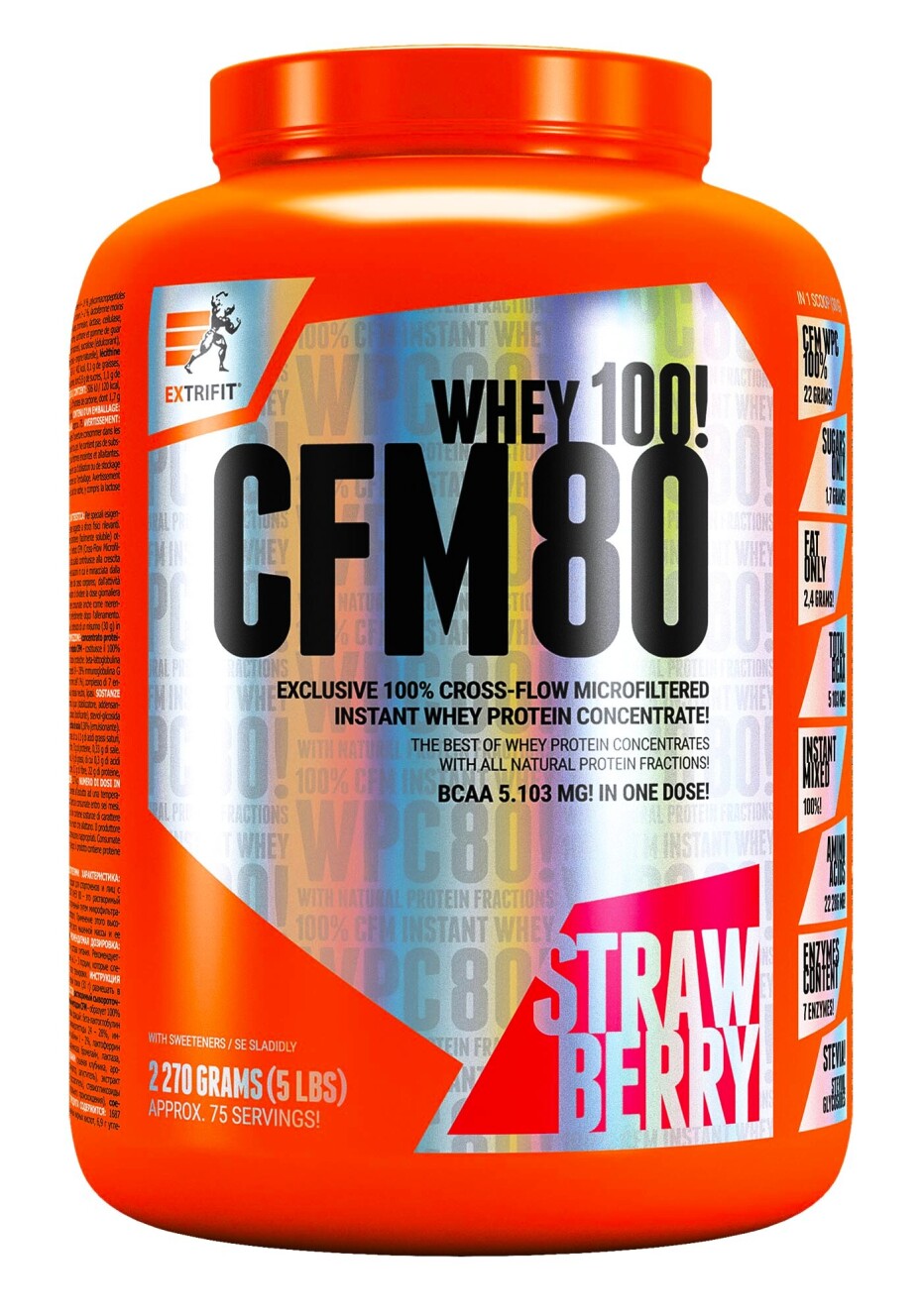 Extrifit CFM Instant Whey 80 2270 g vanilka - main (1)