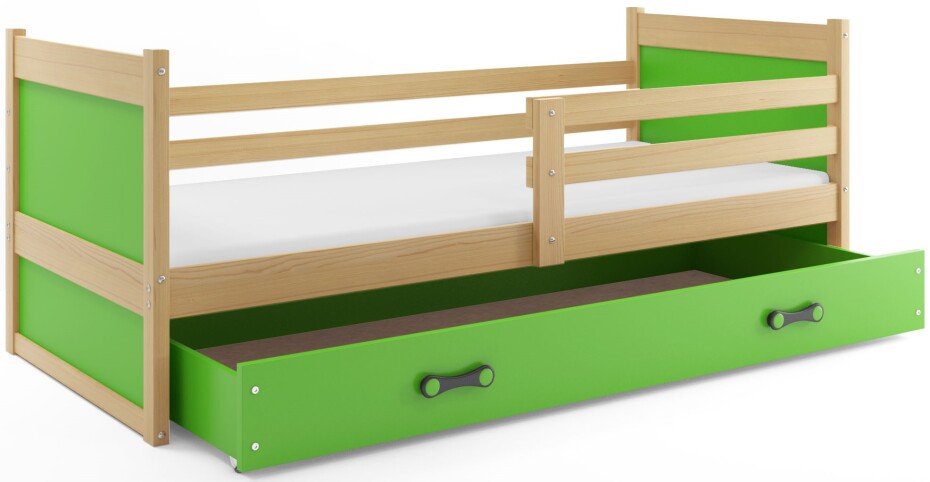 Detská posteľ RICO 1 / BOROVICA 185x80 Barva: Bílá - main (7)