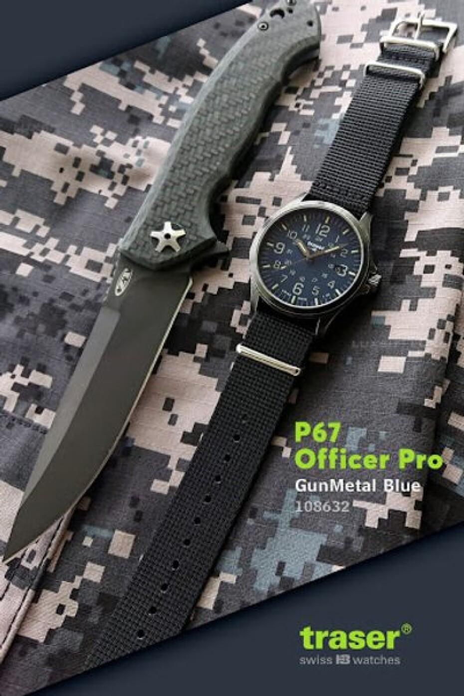 Traser P67 Officer Pro Gunmetal Blue Nato - main (14)