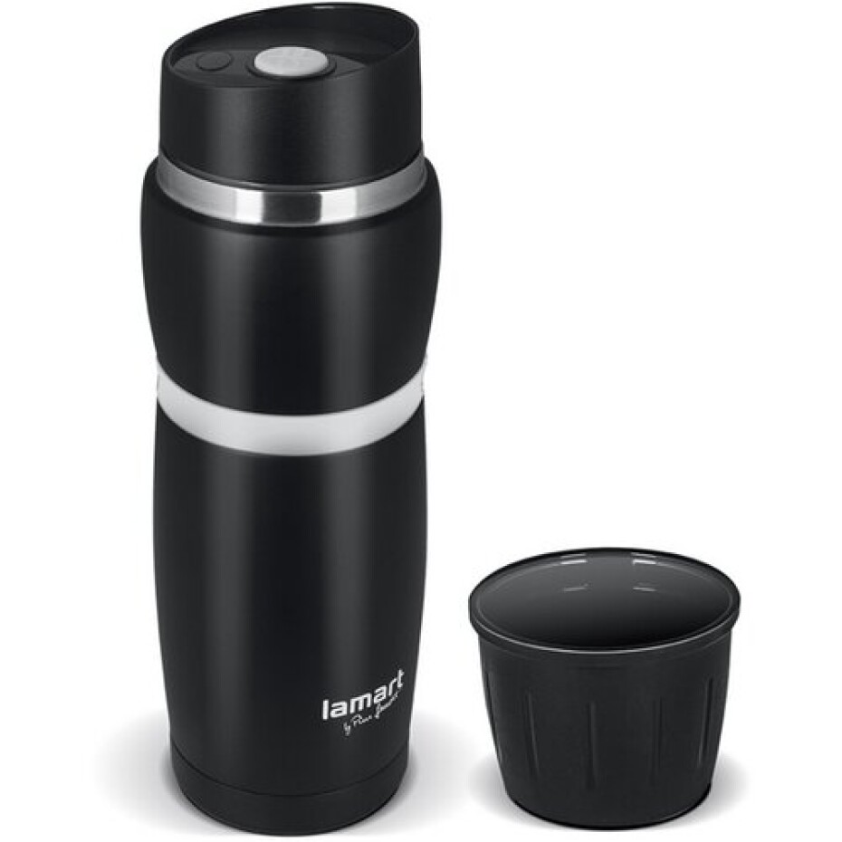 LAMART CUP LT4052 Termoska 0,48l černá/bílá - main (1)