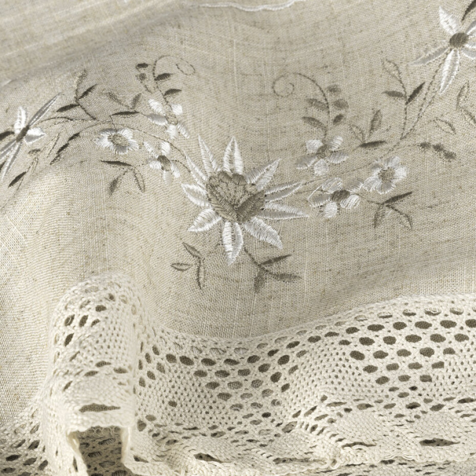 ArtFir Krátká záclona VERONICA P | béžová 150 x 30 cm - main (5)
