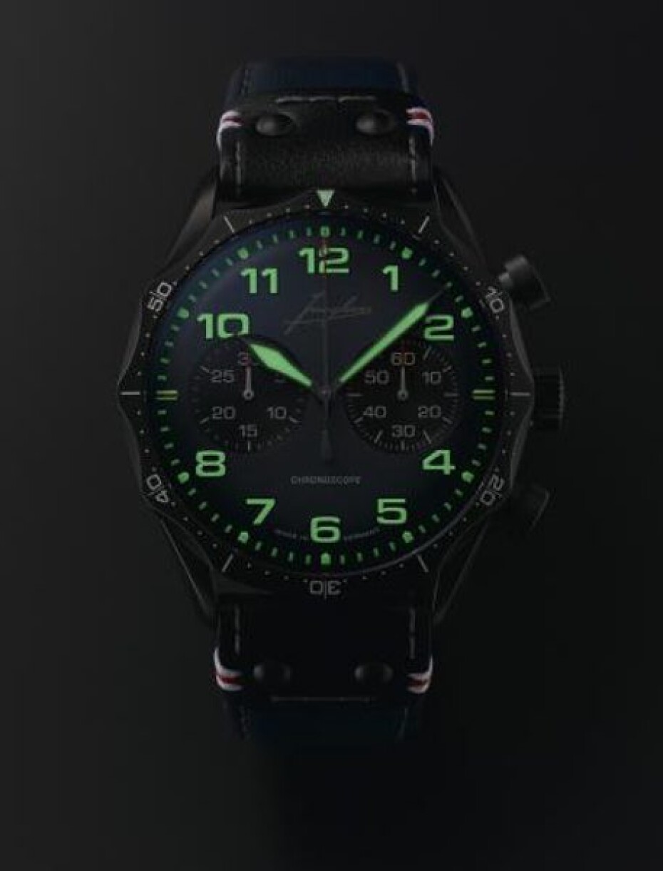 Junghans Meister Pilot Chronoscope Navy Blue Limited Edition 27/3396.00 - main (1)