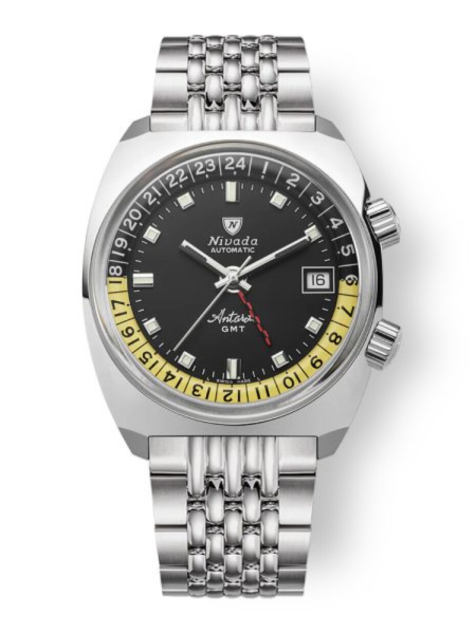 Nivada Grenchen Antarctic GMT - Black - Black Leather - main (3)