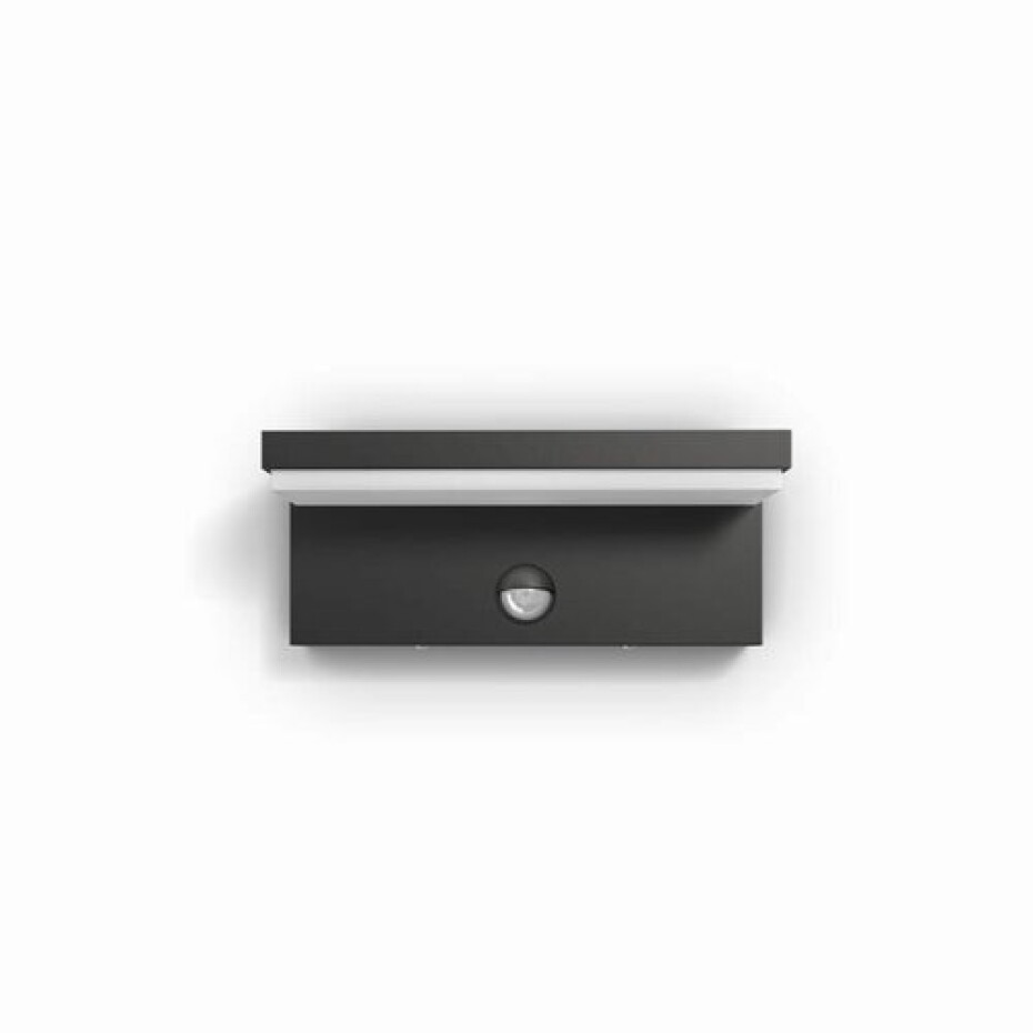 Philips Bustan UltraEfficient venkovní nástěnné svítidlo se senzorem LED 3,8W 2700K, antracitová - main (1)