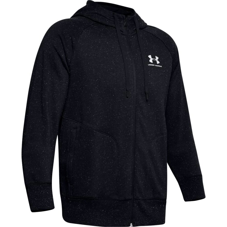 Pánská mikina Under Armour  SPECKLED FLEECE FZ HOODIE-BLK M - main (3)