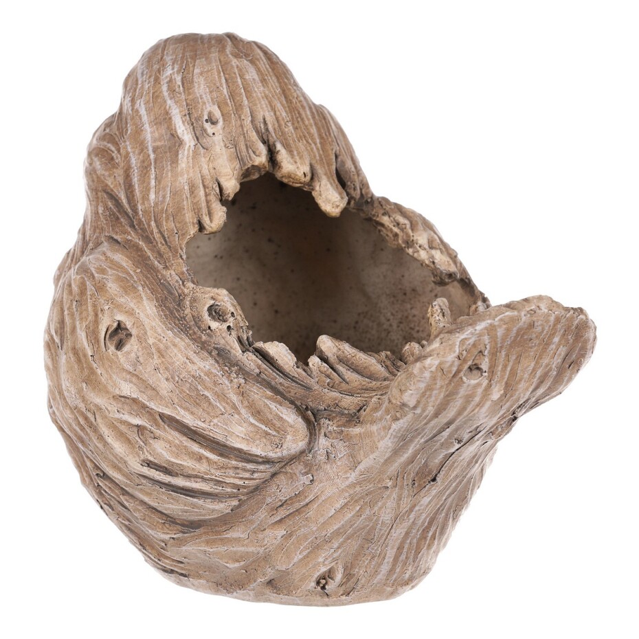 Obal na květiny Ptáček, 19 x 15 x 13 cm, polyresin - main (2)