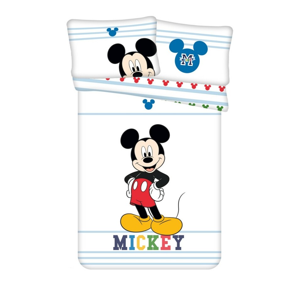 Jerry Fabrics Dětské bavlněné povlečení do postýlky Mickey Colors baby, 100 x 135 cm, 40 x 60 cm  - main (0)