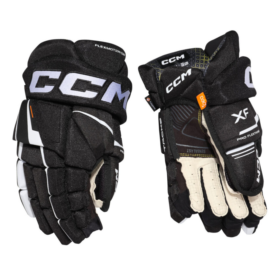 Hokejové rukavice CCM Tacks XF Black/White Senior 14 palců - main (1)