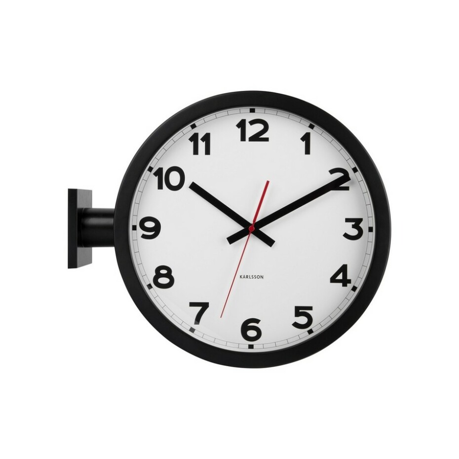 Karlsson 5966WH oboustranné nástěnné hodiny 38 cm - main (0)