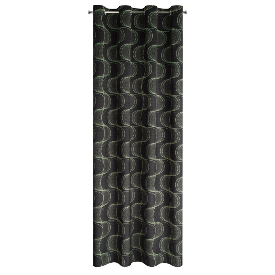 ArtFir Závěs FIELD K | zelený 140 x 250 cm - main (2)