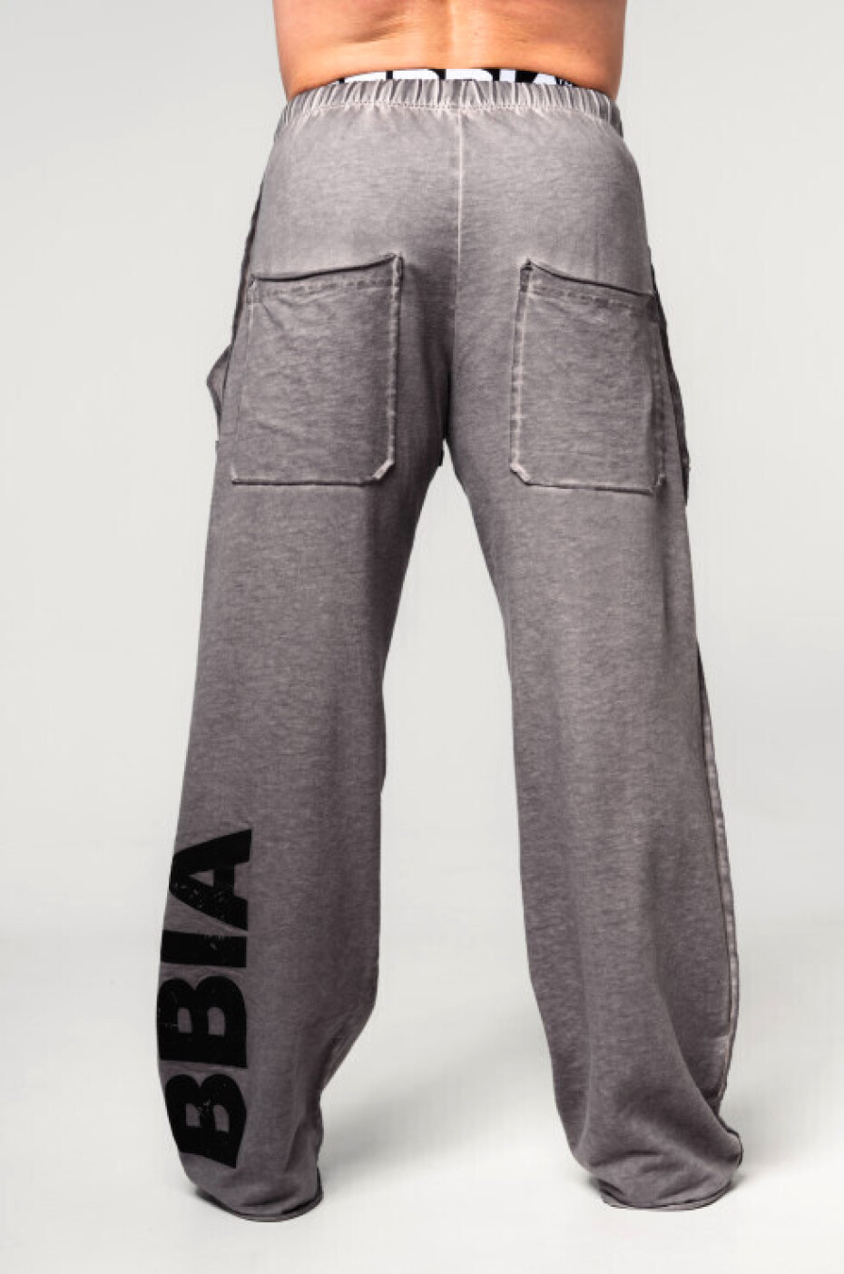 Pánské tepláky Nebbia  Washed-off Gym Sweatpants NO SHORTCUTS Light Grey XL - main (6)