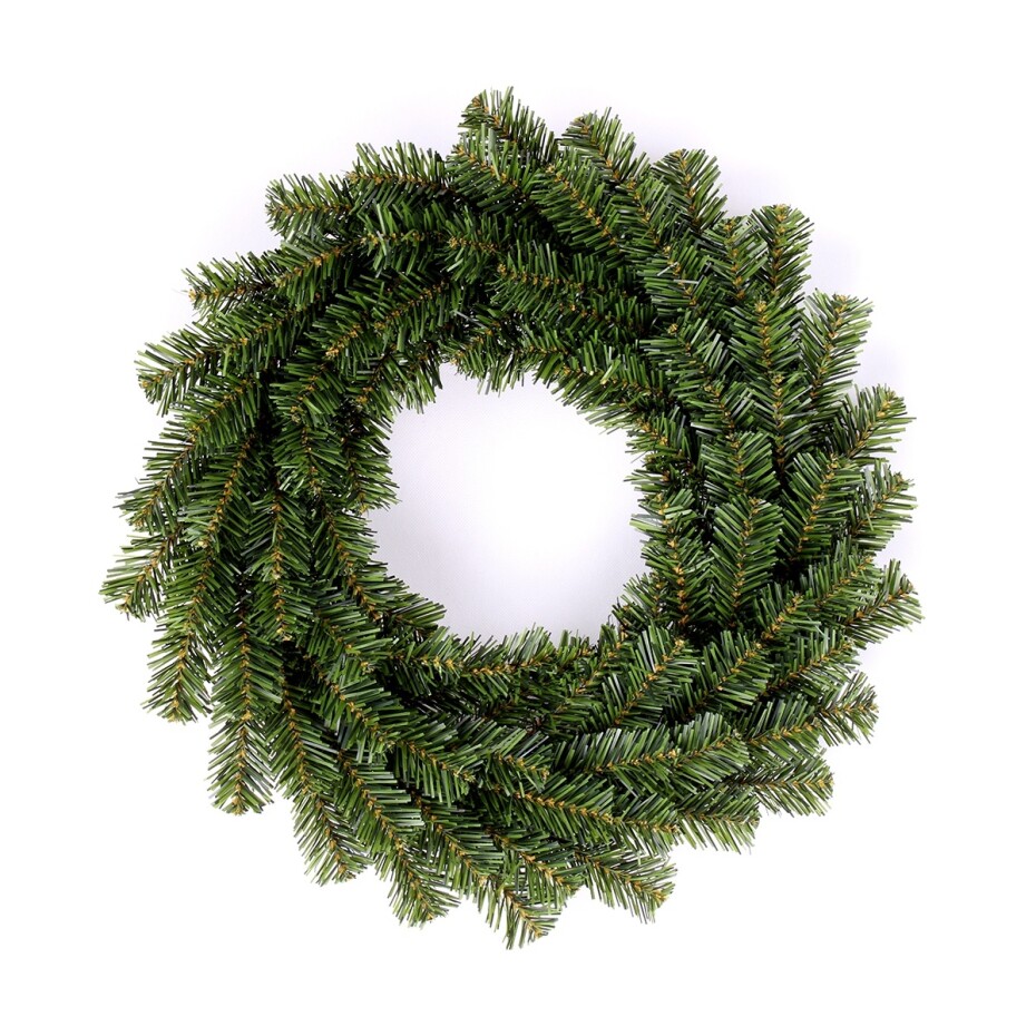 Umělý zelený věnec nezdobený, pr. 50 cm - main (0)