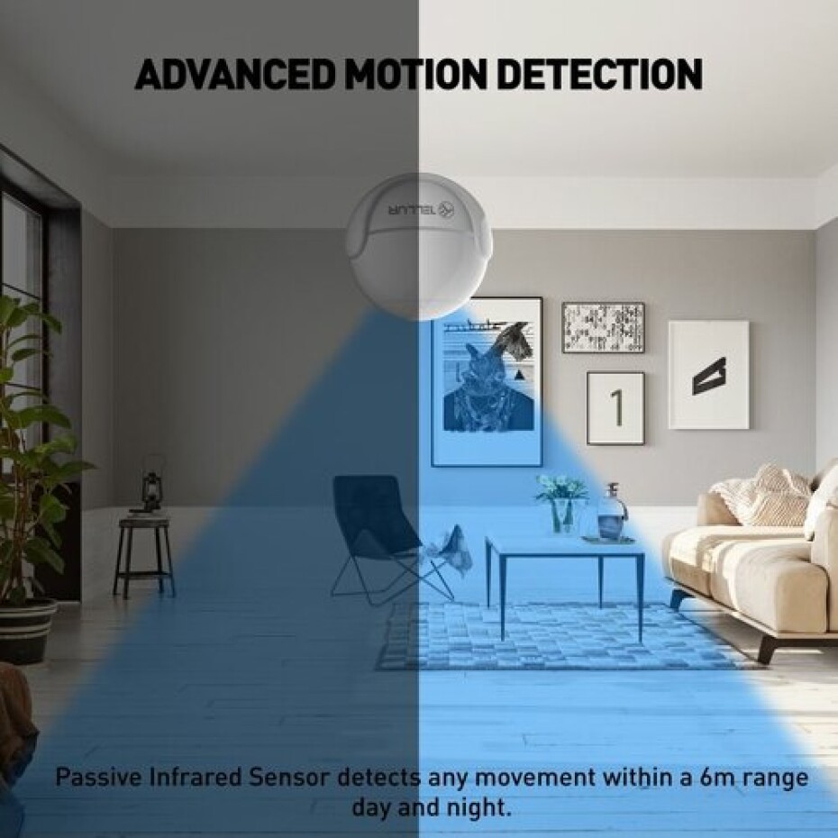 Tellur WiFi smart pohybový senzor, PIR, bílý - main (5)
