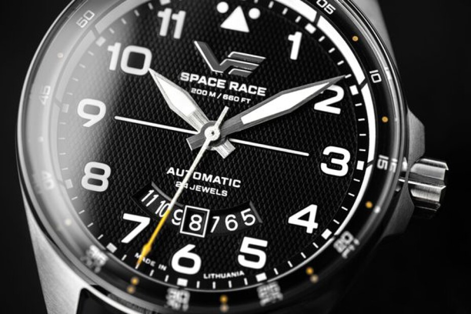 Vostok Europe Space Race Automatic Line YN55-325A745S - Černý silikonový řemínek - main (4)