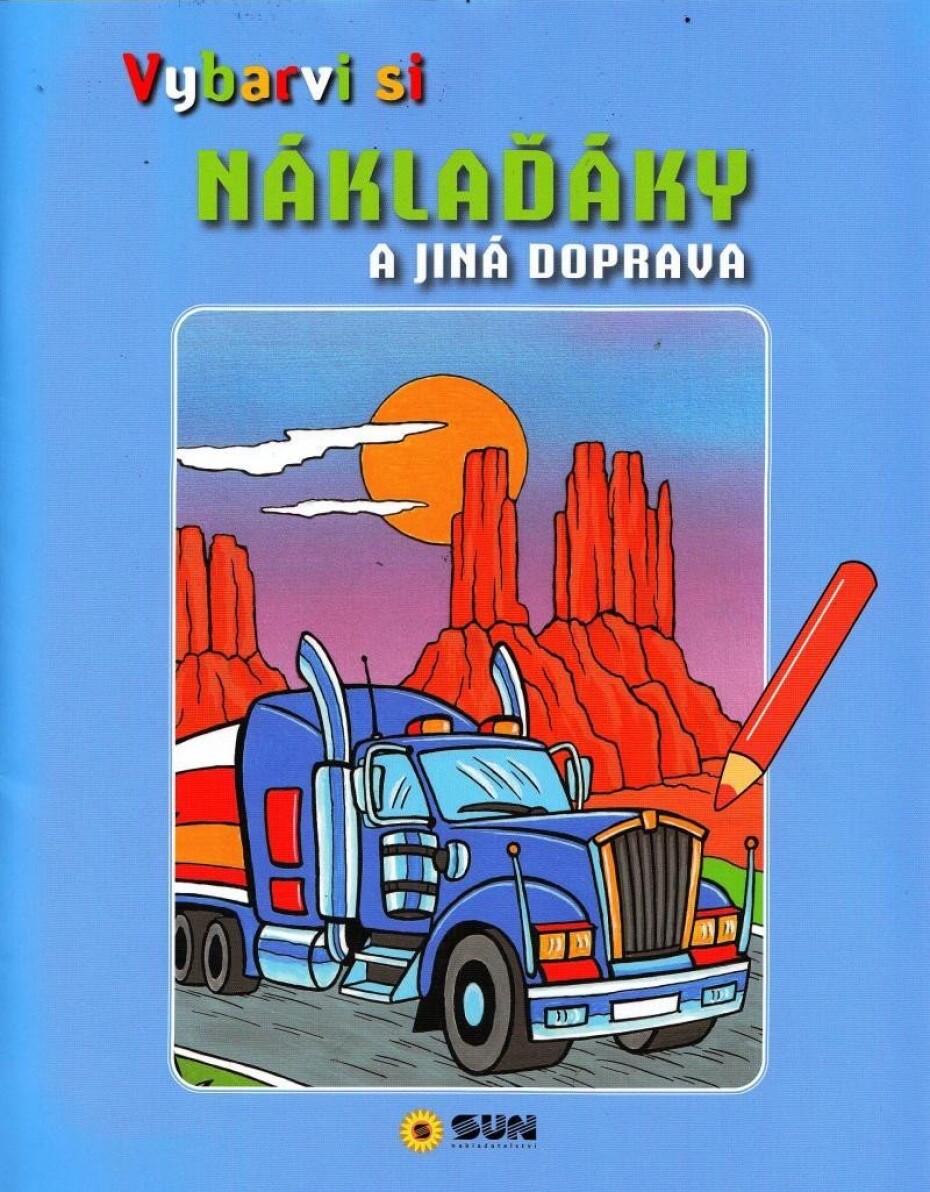 Vybarvi si - Náklaďáky a jiná doprava (modré) - main (0)