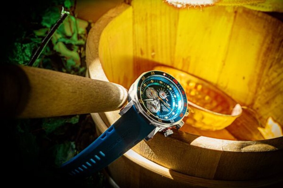 Vostok Europe Lunochod-2 Multifuncional Line YM86-620A636 - Modrý silikonový řemínek - main (5)