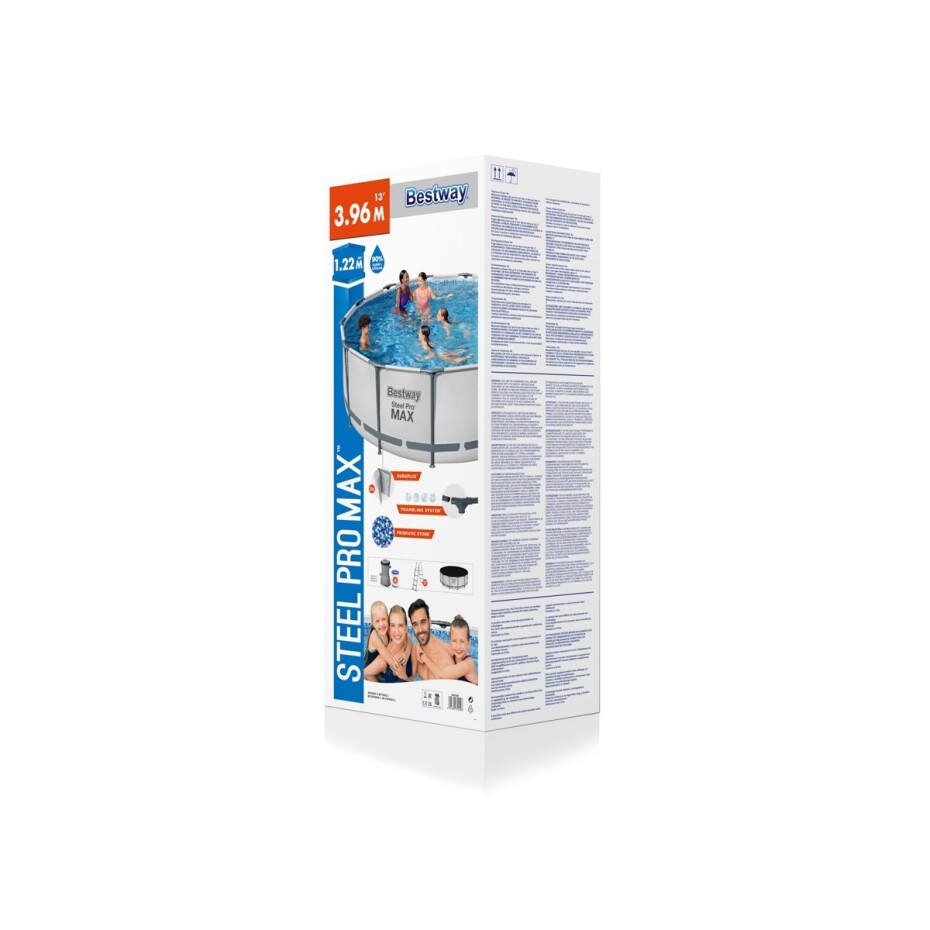 Bestway Nadzemní bazén Steel Pro MAX, šedá, pr. 396 cm, v. 122 cm - main (6)