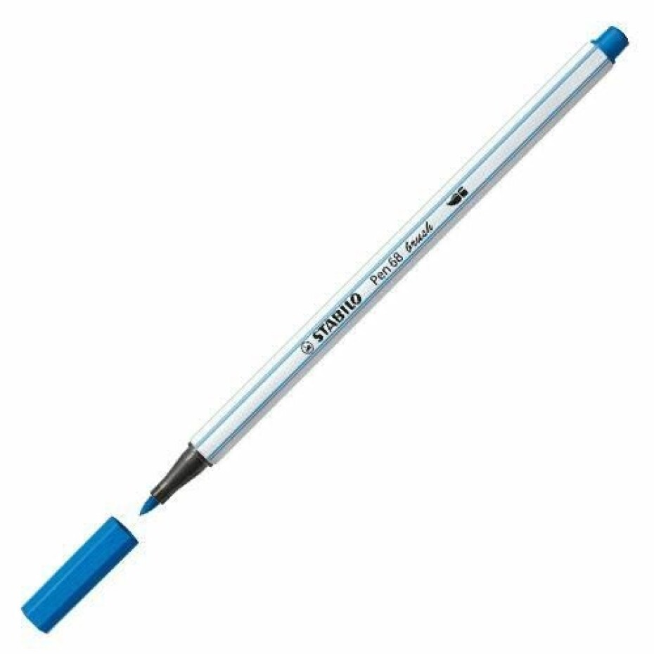 Fixa STABILO Pen 68 brush modrá tmavě - main (0)